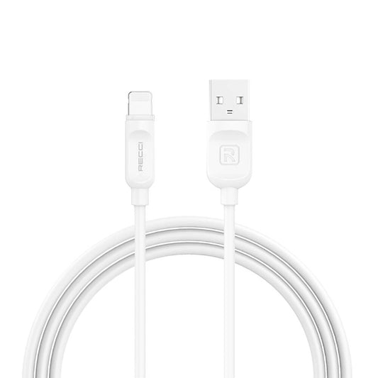 Recci RCL-P100 City of Sky Serisi Lightning to USB-A Data ve Şarj Kablosu 1M Beyaz
