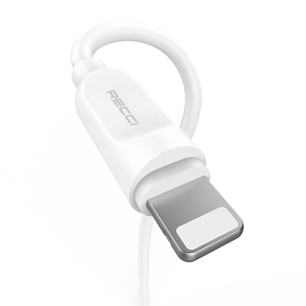 Recci RCL-P200 City of Sky Serisi Lightning to USB-A Data ve Şarj Kablosu 2M Beyaz