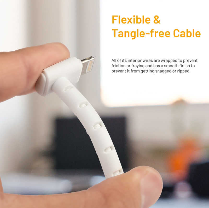 Roar Kick Stand Data Lightning Usb Kablo Beyaz