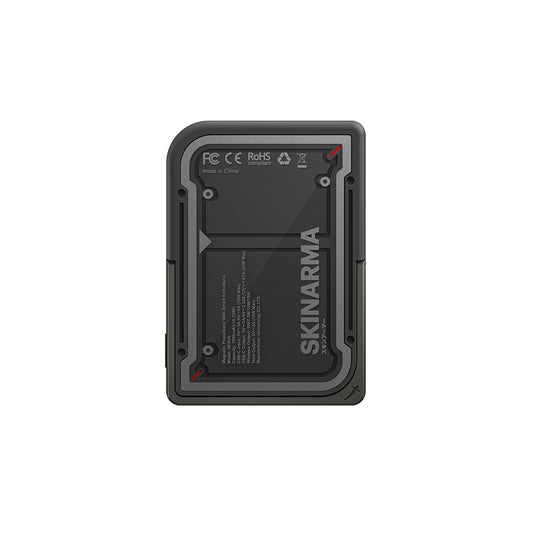 Skinarma Nexus Mecha Kablosuz ve PD Hızlı Şarj Özellikli Metal Standlı Taşınabilir Powerbank 20W 5000mAh Açık Gri