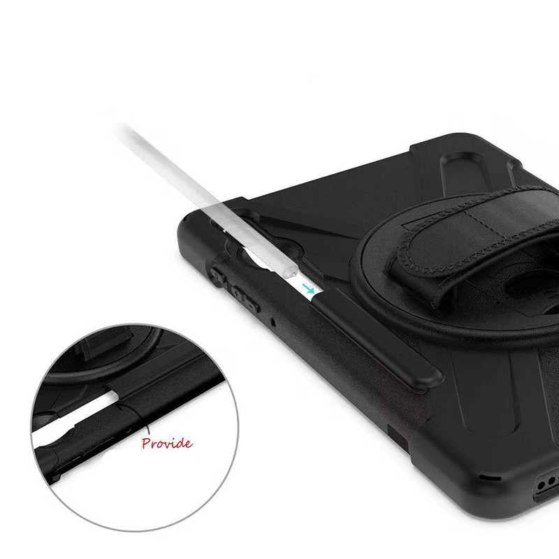 Galaxy Tab S6 T860 Kılıf Zore Defender Tablet Silikon Siyah