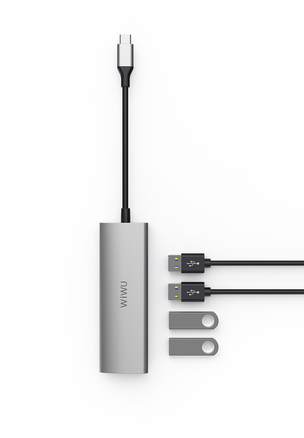 Wiwu Alpha A440 Type-C Hub Gümüş