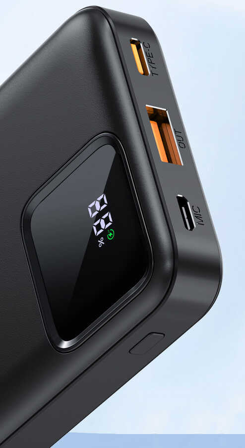 Wiwu JC-18 PD Hızlı Şarj Özellikli Led Göstergeli Powerbank 18W 10000mAh Beyaz