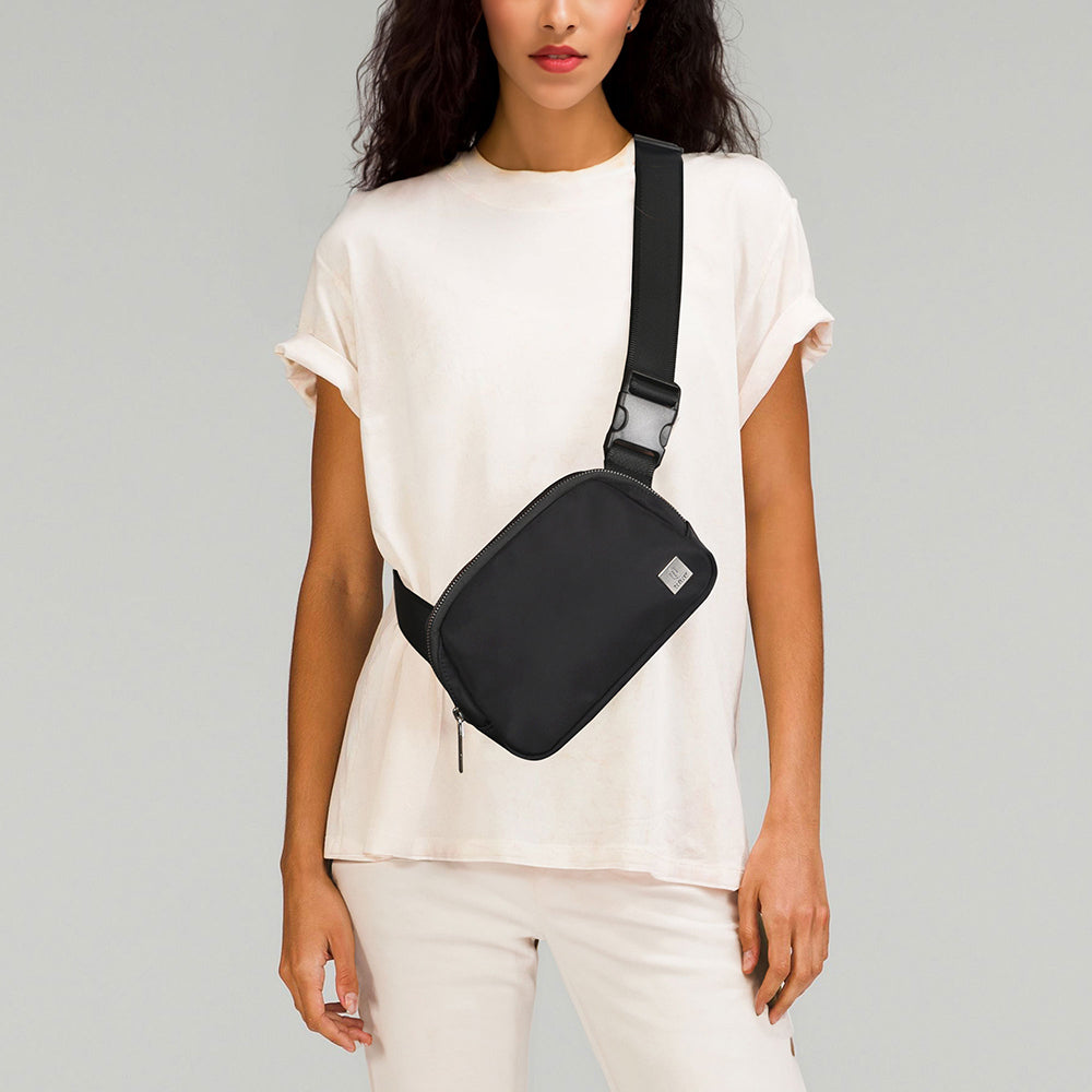 Wiwu Lulu Serisi Çapraz Vücut Askılı Aksesuar Çantası Siyah