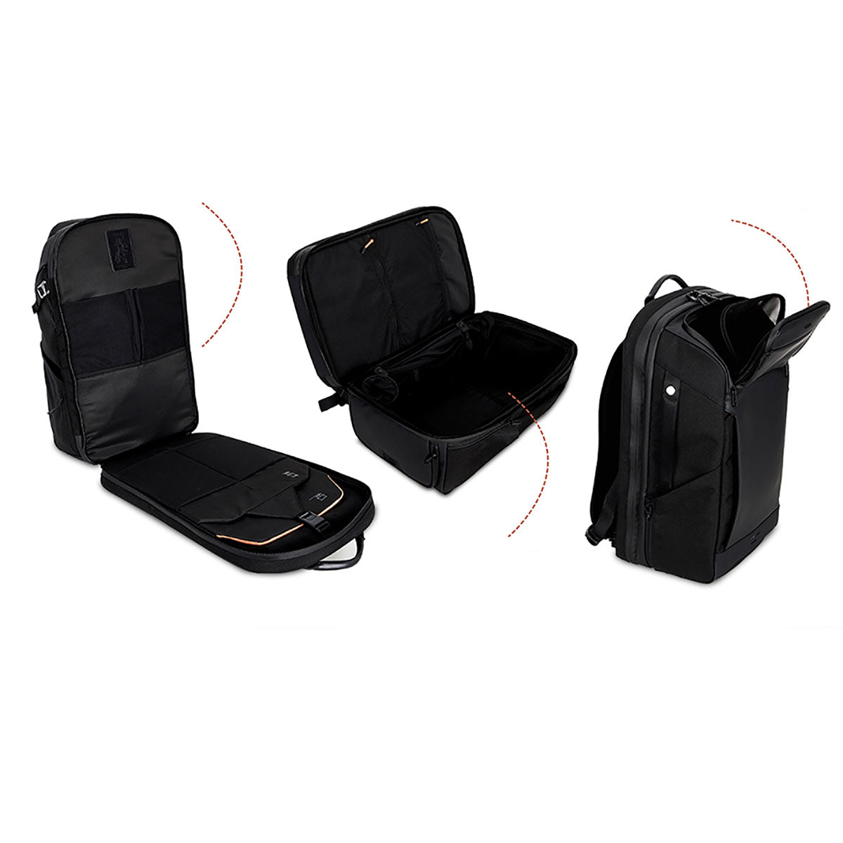 Wiwu Warriors Back Pack 21 Bölmeli 30 Litre Kapasiteli Su Geçirmez Sırt Çantası Siyah