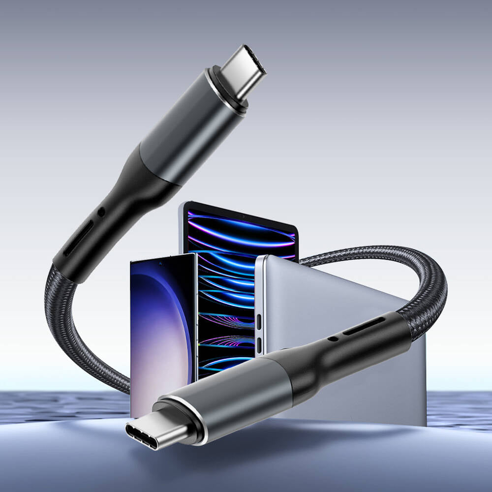 Wiwu Wi-C036 Type-C to Type-C PD Kablo 240W 100cm Siyah