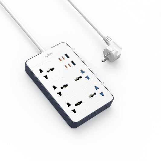Wiwu Wi-S006 20W GaN Tech Power Strip 11 in 1 Çoklu Priz Beyaz
