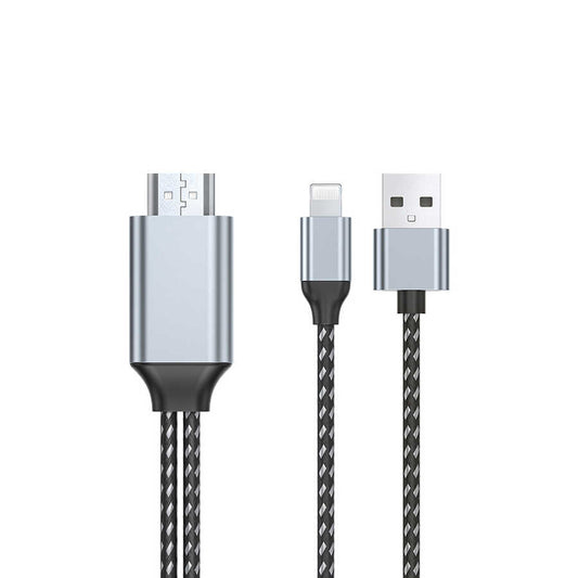 Wiwu X7L Lightning to HDMI Kablo Gri