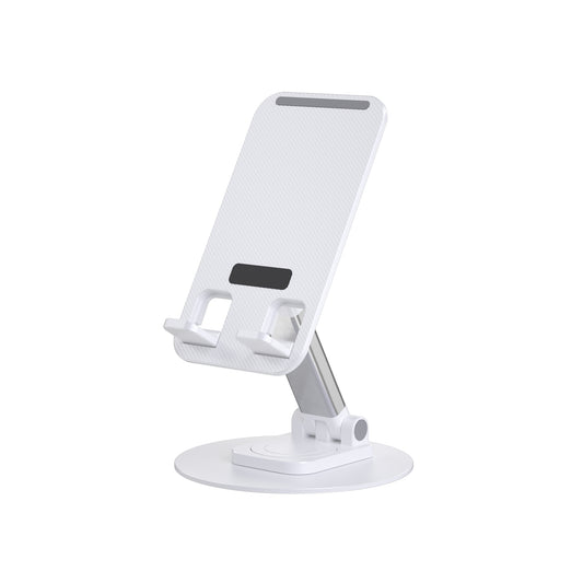 Wiwu ZM109 Taşınabilir Katlanabilir 360 Dönebilen Metal Telefon ve Tablet Standı Beyaz