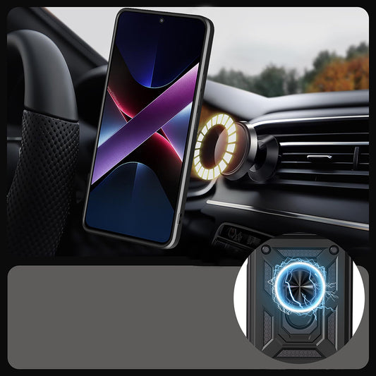 Xiaomi 17T Pro Kılıf Magnetik Standlı Kamera Korumalı Zore Sürgülü Vega Kapak
