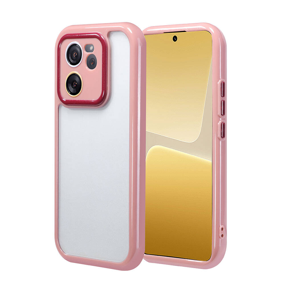 Xiaomi Mi 13T Pro Kılıf Kamera Korumalı Renkli Kenar ve Çerçeve Tasarımlı Zore Vitamin Kapak