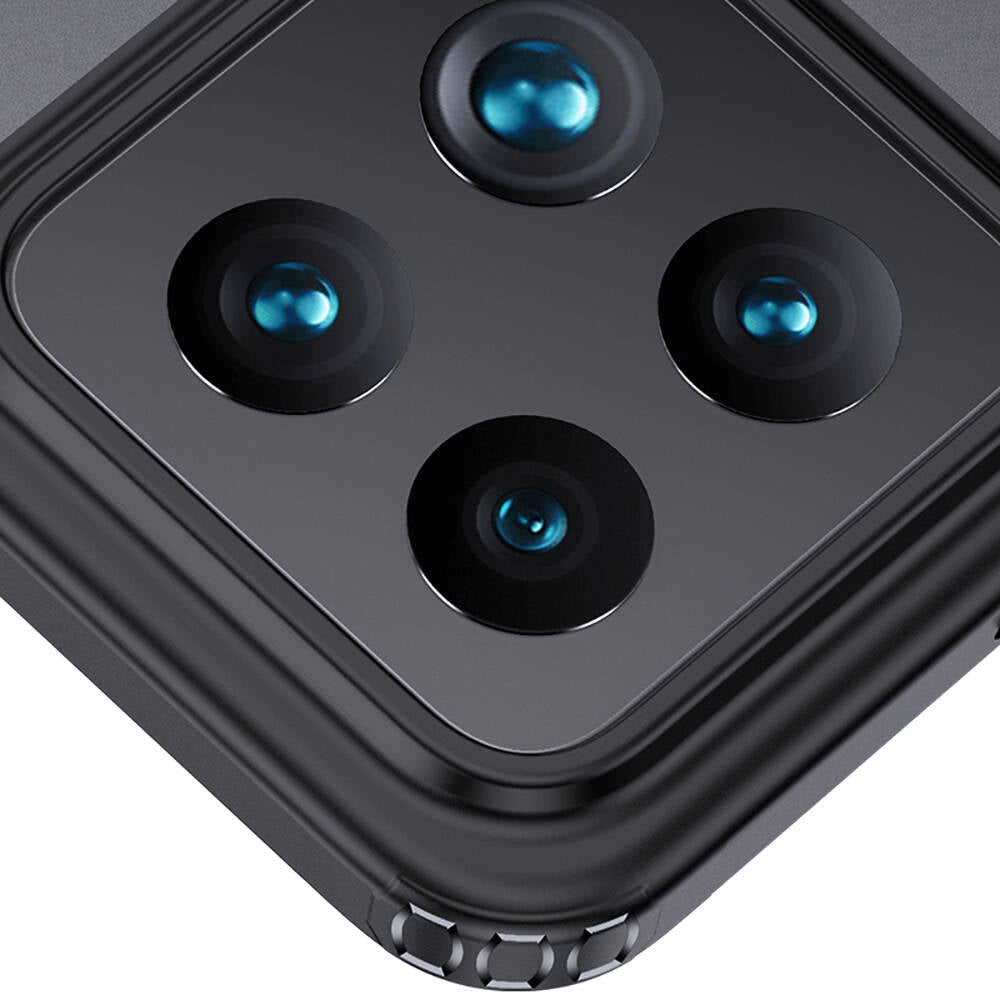 Xiaomi Mi 14 Kılıf Sert PC Arka Yüzey Wireless Şarj Özellikli Zore Flet M-safe Kapak Renksiz