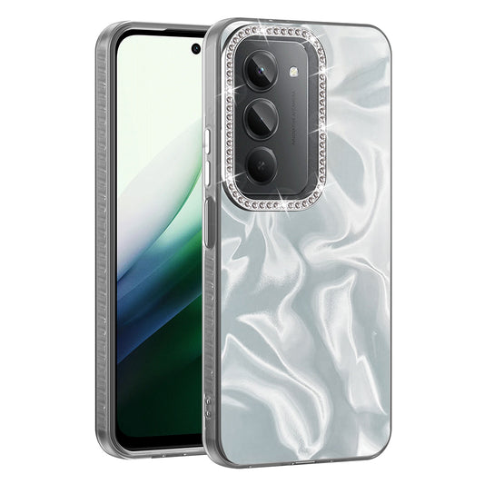 Xiaomi Redmi 15 Kılıf Airbagli Parlak Taş Detay Tasarımlı Zore Esila Kapak