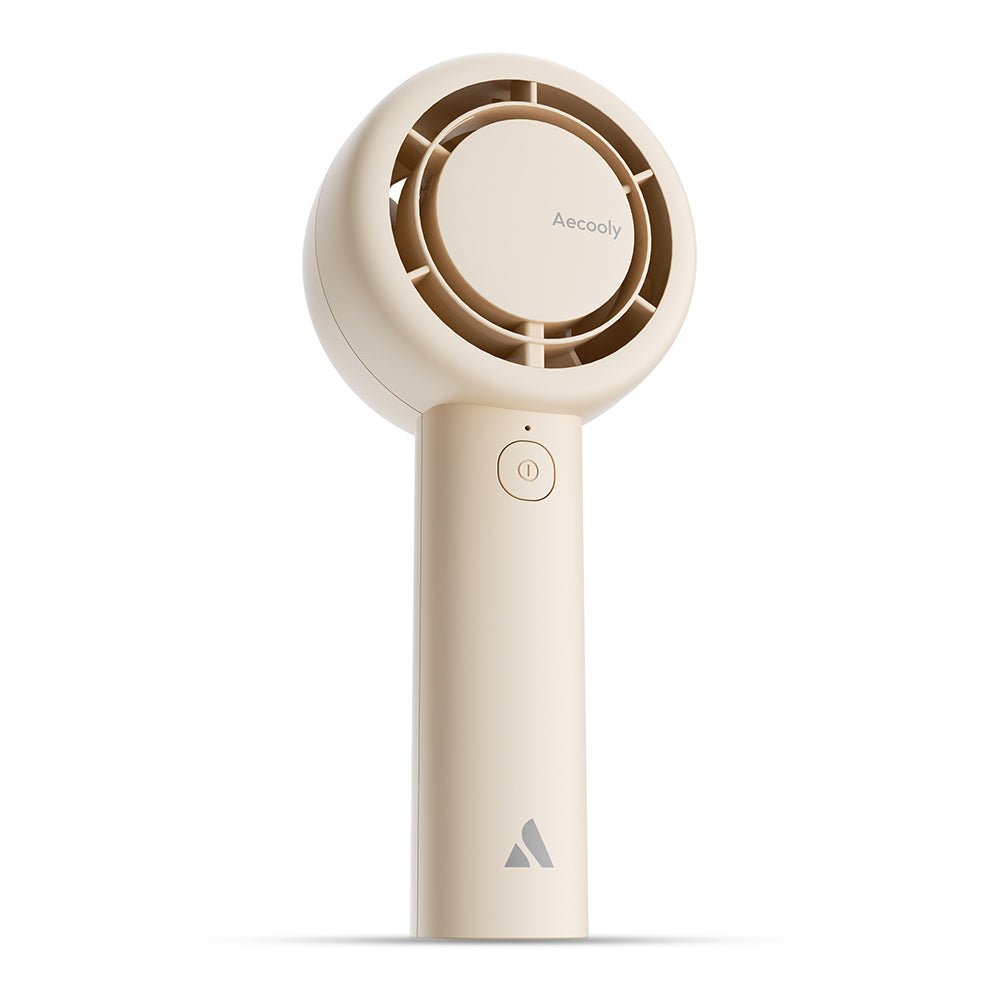 Aecooly PB01 İç Spiralli Çift Halka Hava Akışı Teknolojili 5 Kademeli Portatif Soğutucu El Fanı Siyah