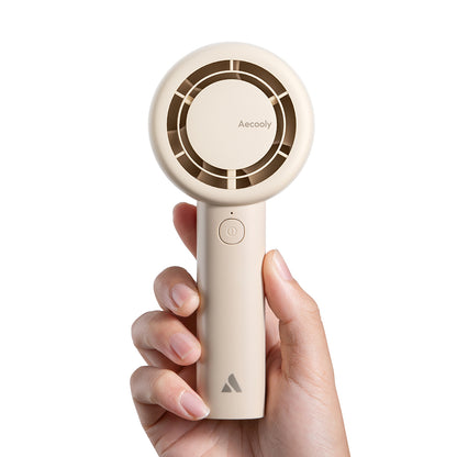 Aecooly PB01 İç Spiralli Çift Halka Hava Akışı Teknolojili 5 Kademeli Portatif Soğutucu El Fanı Siyah