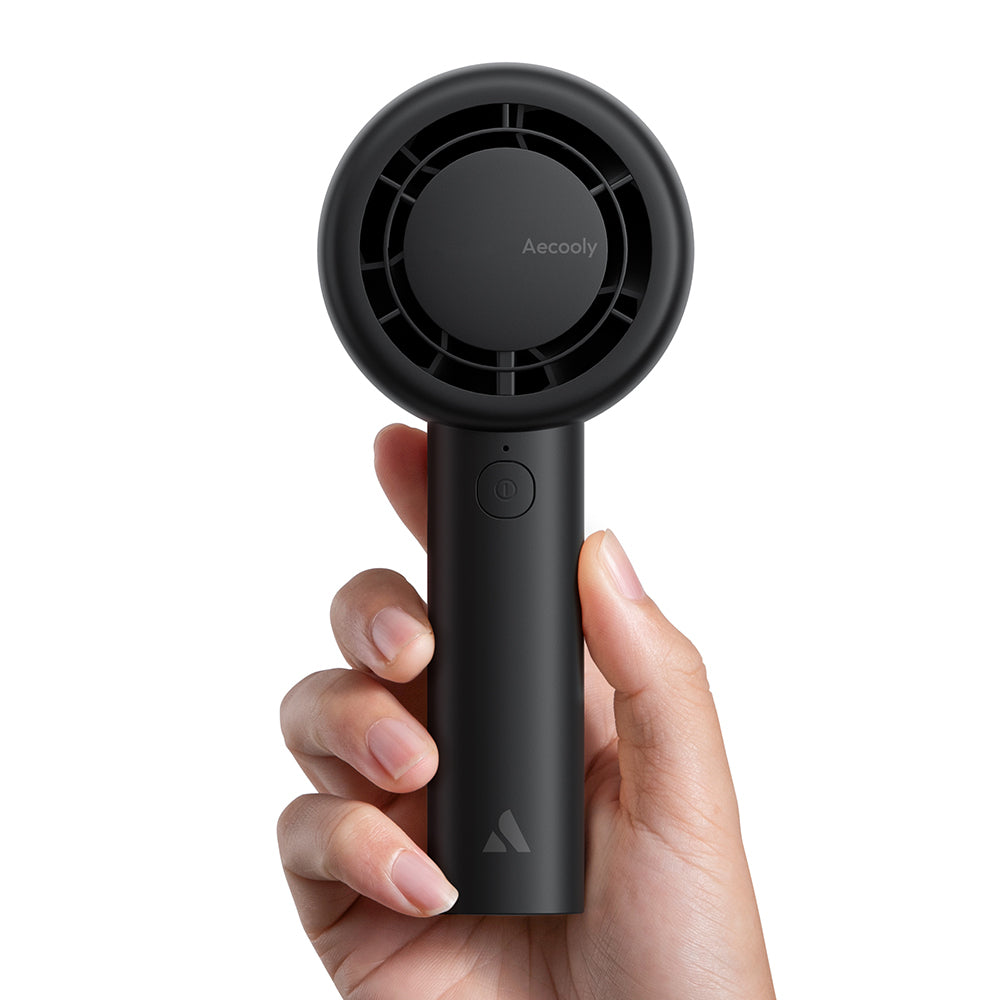 Aecooly PB01 İç Spiralli Çift Halka Hava Akışı Teknolojili 5 Kademeli Portatif Soğutucu El Fanı Bej