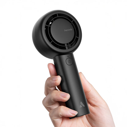 Aecooly PB01 İç Spiralli Çift Halka Hava Akışı Teknolojili 5 Kademeli Portatif Soğutucu El Fanı Bej