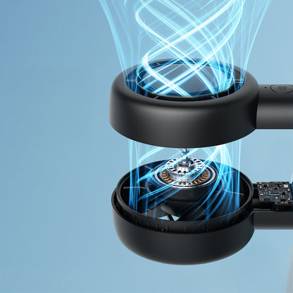 Aecooly PB01 İç Spiralli Çift Halka Hava Akışı Teknolojili 5 Kademeli Portatif Soğutucu El Fanı Bej