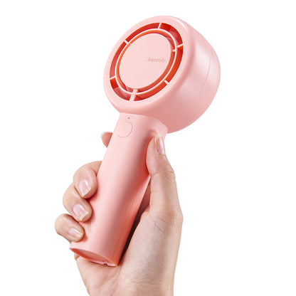 Aecooly PB01 İç Spiralli Çift Halka Hava Akışı Teknolojili 5 Kademeli Portatif Soğutucu El Fanı Bej