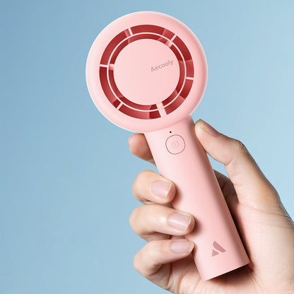 Aecooly PB01 İç Spiralli Çift Halka Hava Akışı Teknolojili 5 Kademeli Portatif Soğutucu El Fanı Bej