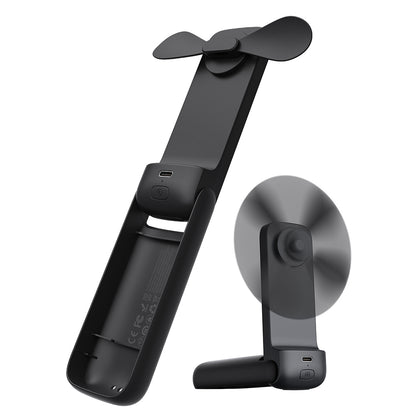 Aecooly PF01 Katlanabilen 3 Kademeli Portatif Soğutucu El Fanı Siyah