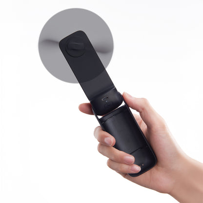 Aecooly PF01 Katlanabilen 3 Kademeli Portatif Soğutucu El Fanı Siyah