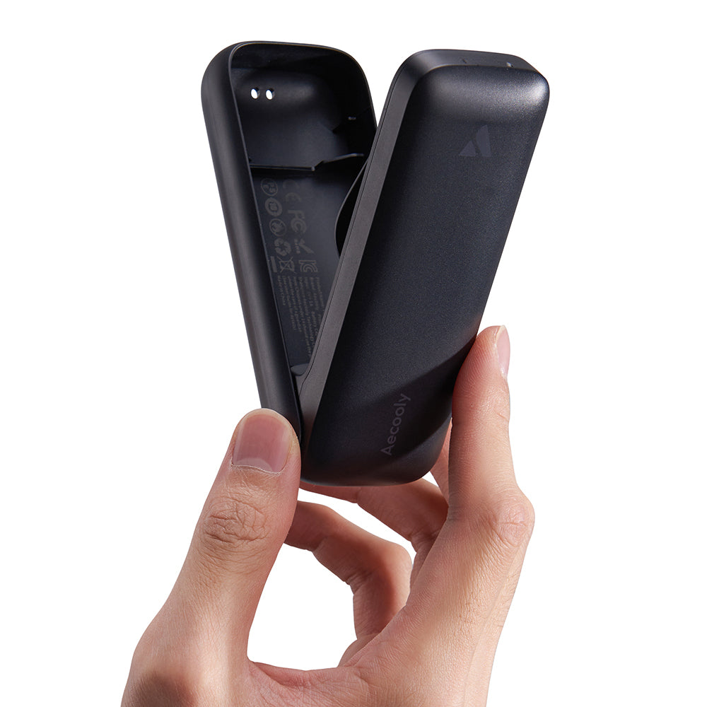 Aecooly PF01 Katlanabilen 3 Kademeli Portatif Soğutucu El Fanı Siyah