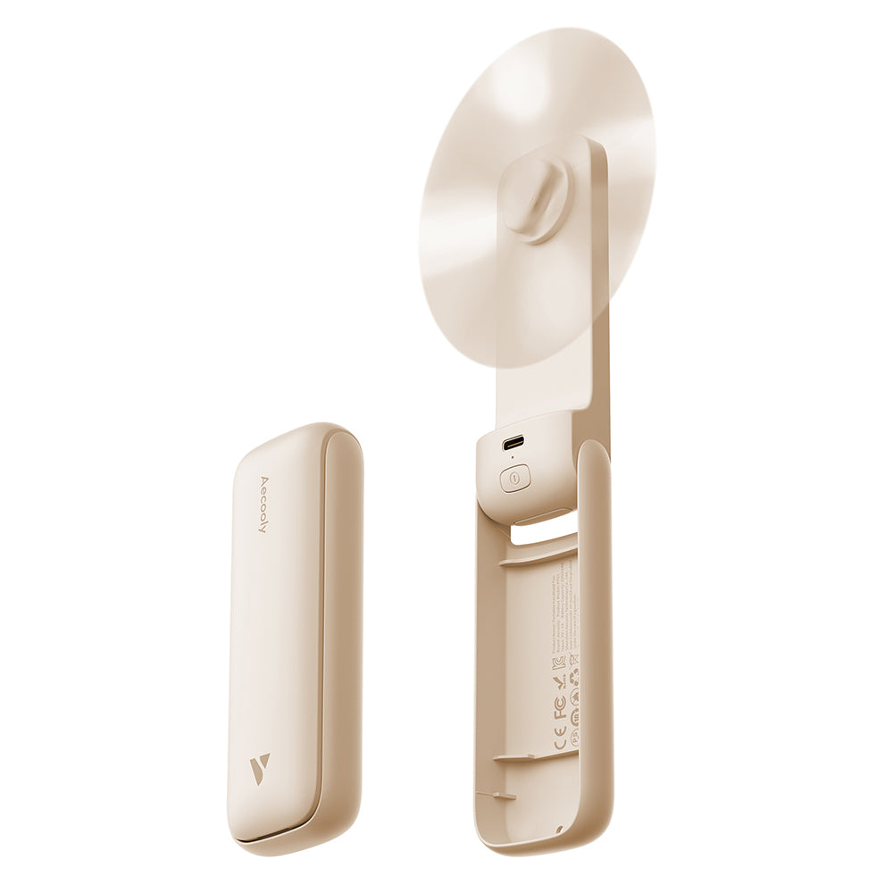 Aecooly PF01 Katlanabilen 3 Kademeli Portatif Soğutucu El Fanı Siyah