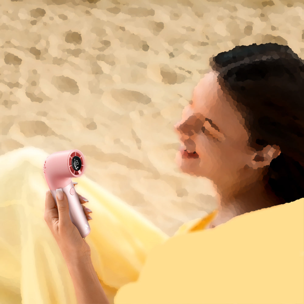 Aecooly PH01 Aero Pro Serisi Dijital LED Göstergeli Portatif Soğutucu El Fanı Gri