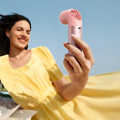 Aecooly PH01 Aero Pro Serisi Dijital LED Göstergeli Portatif Soğutucu El Fanı Gri