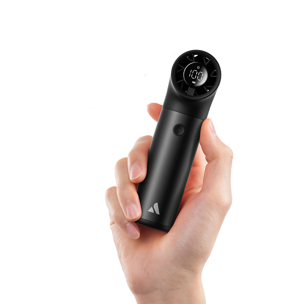 Aecooly PH01 Aero Pro Serisi Dijital LED Göstergeli Portatif Soğutucu El Fanı Gri