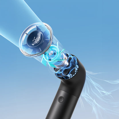 Aecooly PH01 Aero Pro Serisi Dijital LED Göstergeli Portatif Soğutucu El Fanı Gri