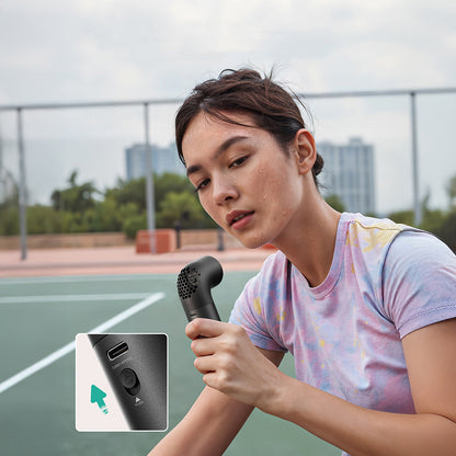 Aecooly PH01 Aero Pro Serisi Dijital LED Göstergeli Portatif Soğutucu El Fanı Gold