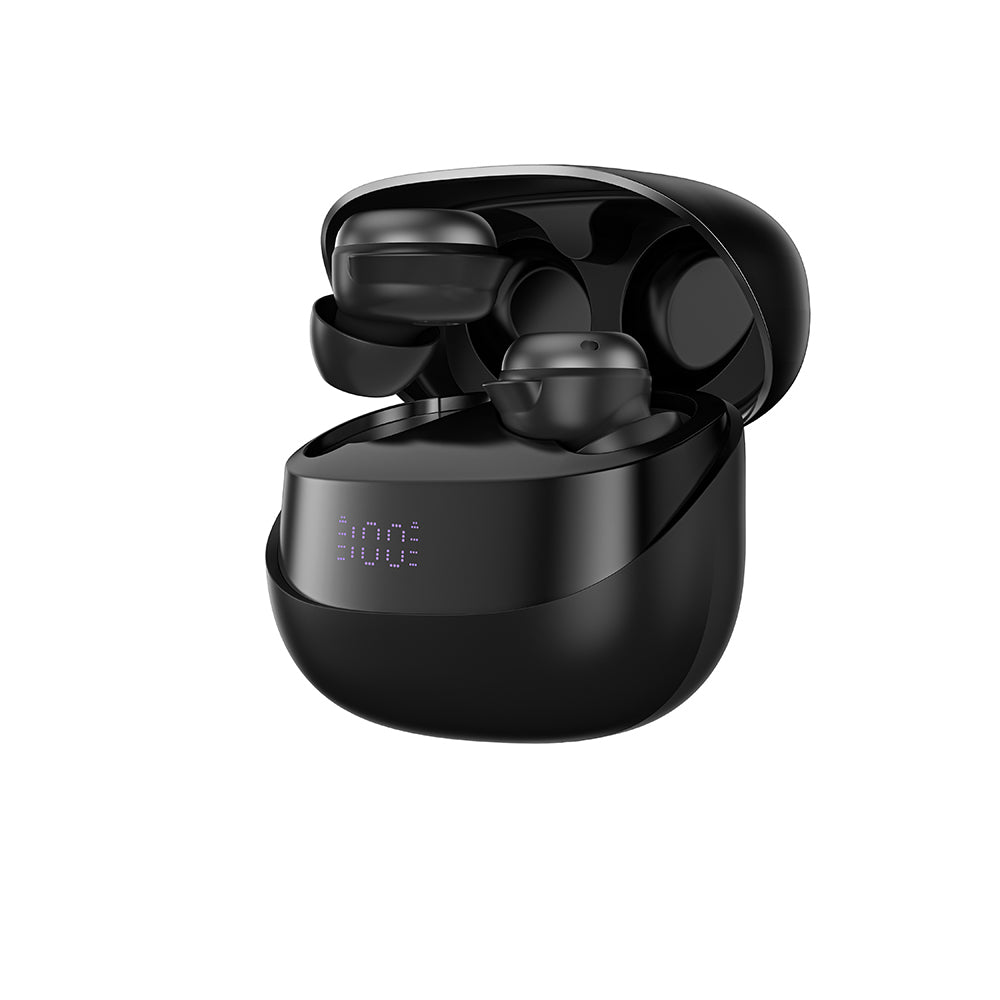 Amazingthing Amazsound Lite Dijital LED Göstergeli Kulak İçi Bluetooth Kulaklık v5.4 Siyah