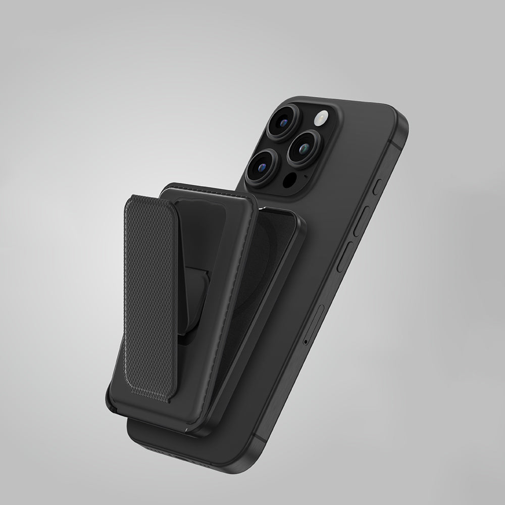 Amazingthing Glamour Link Fonksiyonel Çok Yönlü Grip Standlı Magnetik Kartlık Siyah