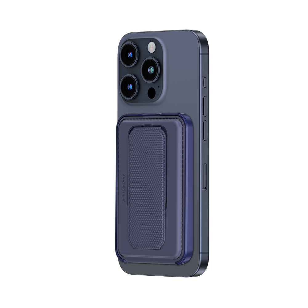 Amazingthing Glamour Link Fonksiyonel Çok Yönlü Grip Standlı Magnetik Kartlık Gri