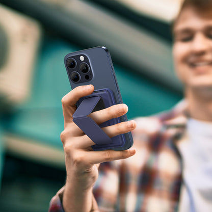 Amazingthing Glamour Link Fonksiyonel Çok Yönlü Grip Standlı Magnetik Kartlık Gri