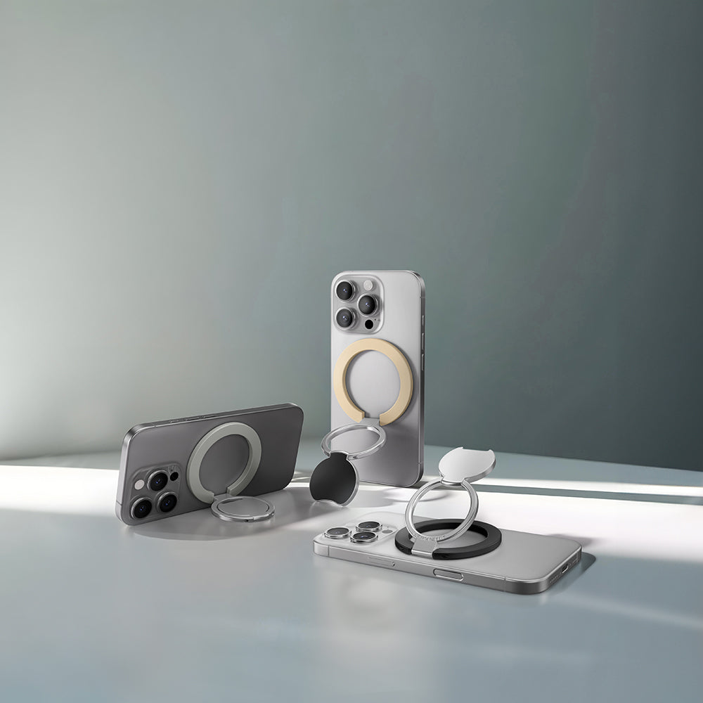 Amazingthing Magnetik 360 Derece Dönebilen Titan MagFlex Serisi Parmak Ring Stand Siyah