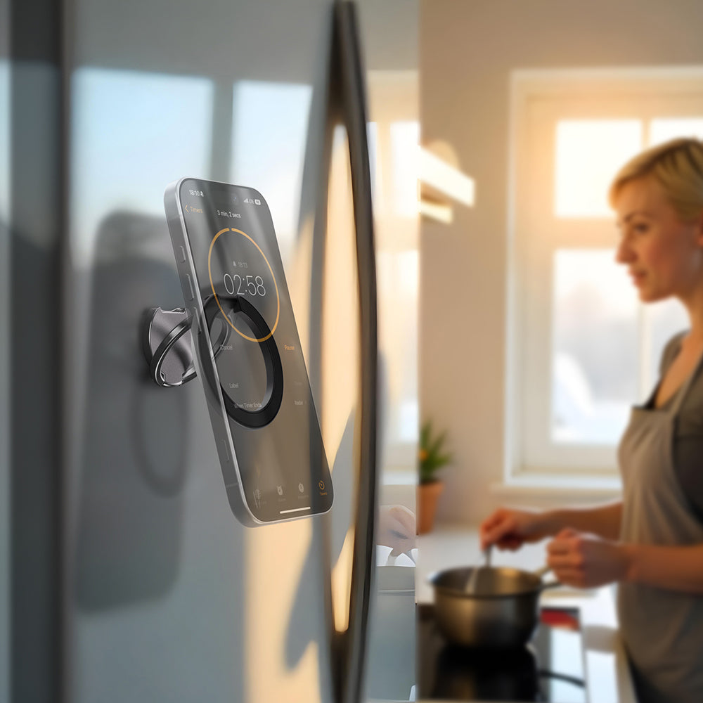 Amazingthing Magnetik 360 Derece Dönebilen Titan MagFlex Serisi Parmak Ring Stand Mavi