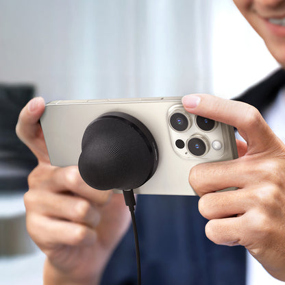 Amazingthing MagPlay Pocket Wireless Şarj Destekli Mini Bluetooth Speaker Hoparlör v5.4 Siyah