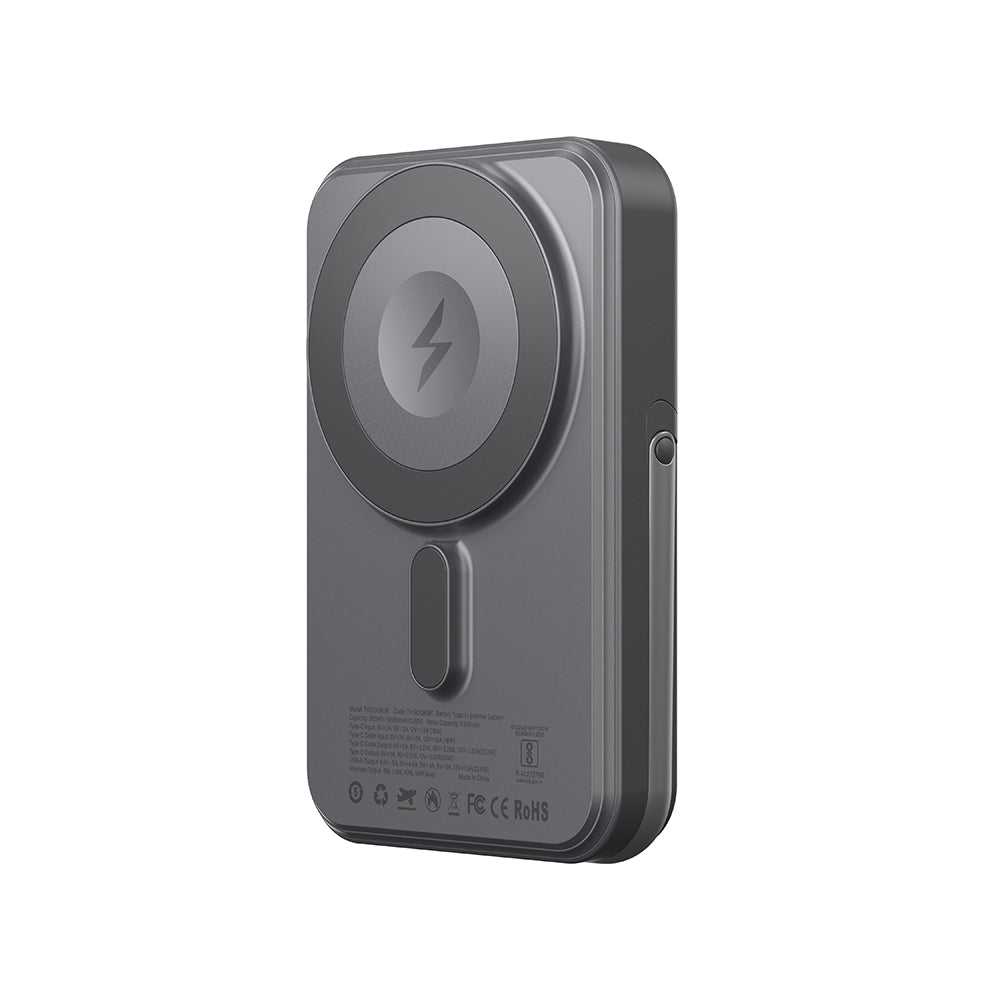 Amazingthing Thunder Go Akıllı Saat Kablosuz Şarj Özellikli PD 22.5W Standlı Wireless Powerbank 15W 10000mAh Siyah