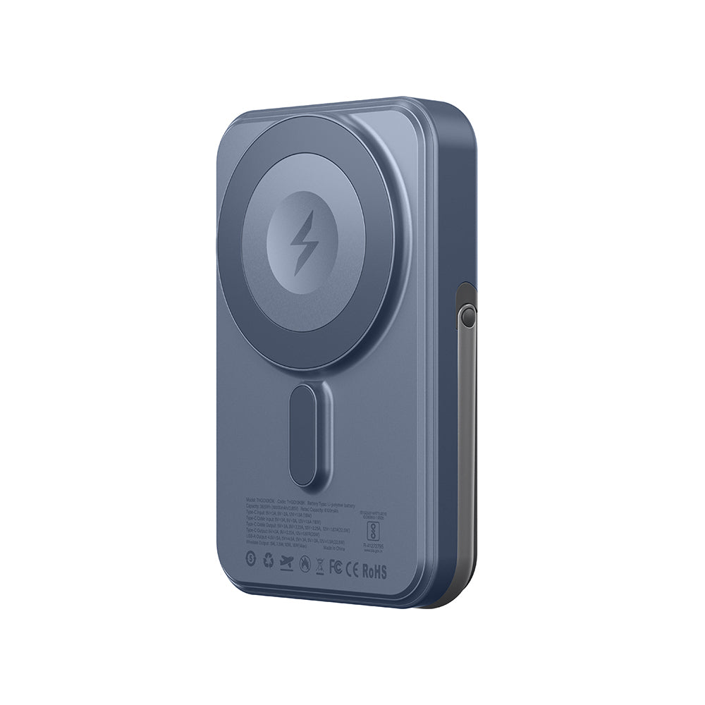 Amazingthing Thunder Go Akıllı Saat Kablosuz Şarj Özellikli PD 22.5W Standlı Wireless Powerbank 15W 10000mAh Siyah