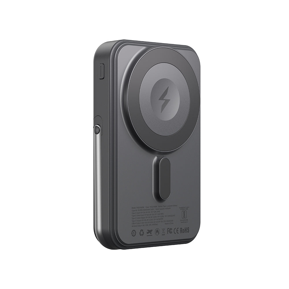 Amazingthing Thunder Go Akıllı Saat Kablosuz Şarj Özellikli PD 22.5W Standlı Wireless Powerbank 15W 10000mAh Siyah