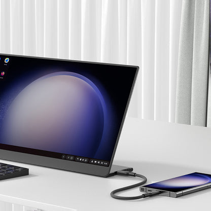 Amazingthing Thunder Pro USB3.2 Gen2 PD3.1 Port Korumalı Type-C to Type-C Kablo 20cm 240W 4K@60Hz Siyah