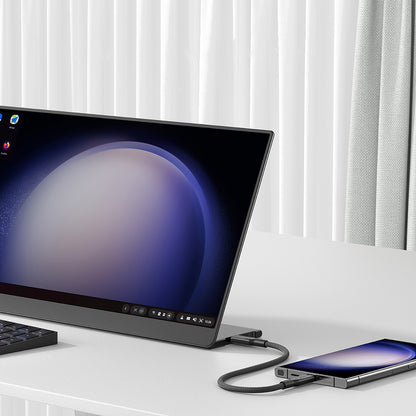 Amazingthing Thunder Pro USB3.2 Gen2 PD3.1 Port Korumalı Type-C to Type-C Kablo 2m 240W 4K@60Hz Siyah