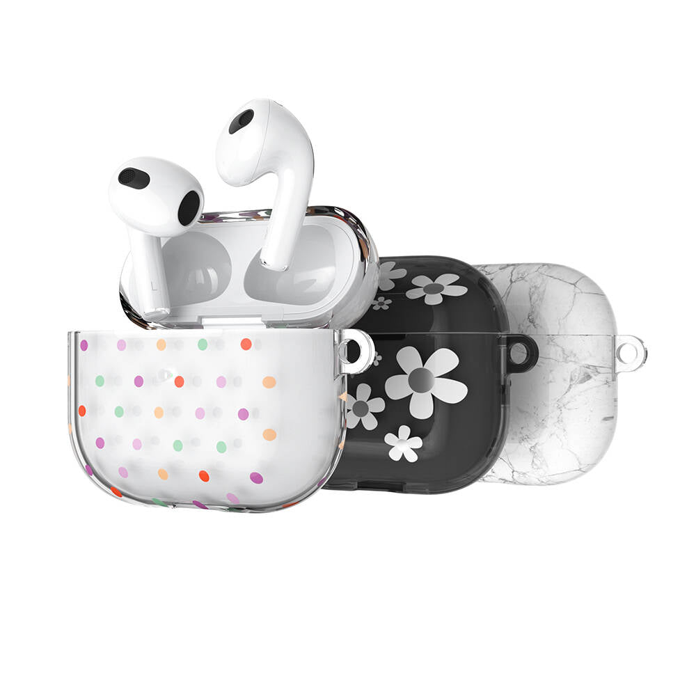 Apple Airpods 3. Nesil Kılıf Çift IMD Baskılı Lisanslı Switcheasy Artist Kapak Renksiz