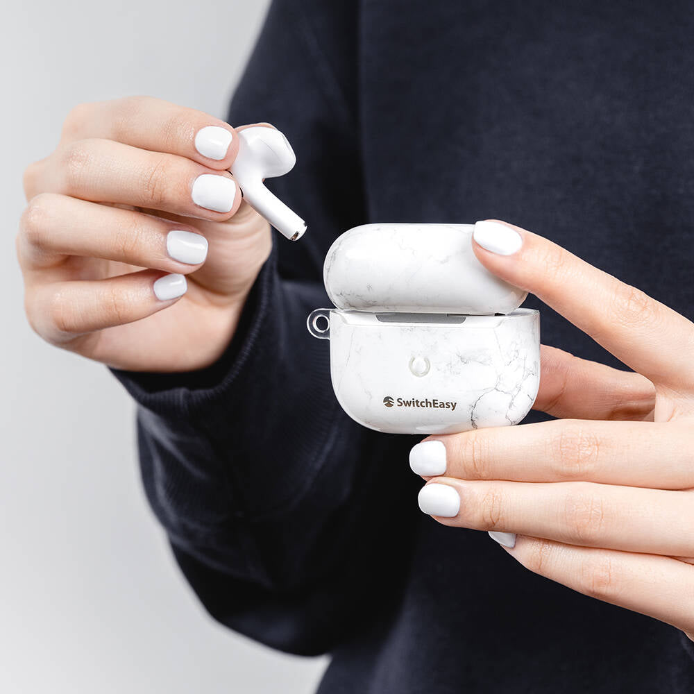 Apple Airpods 3. Nesil Kılıf Çift IMD Baskılı Lisanslı Switcheasy Artist Kapak Siyah
