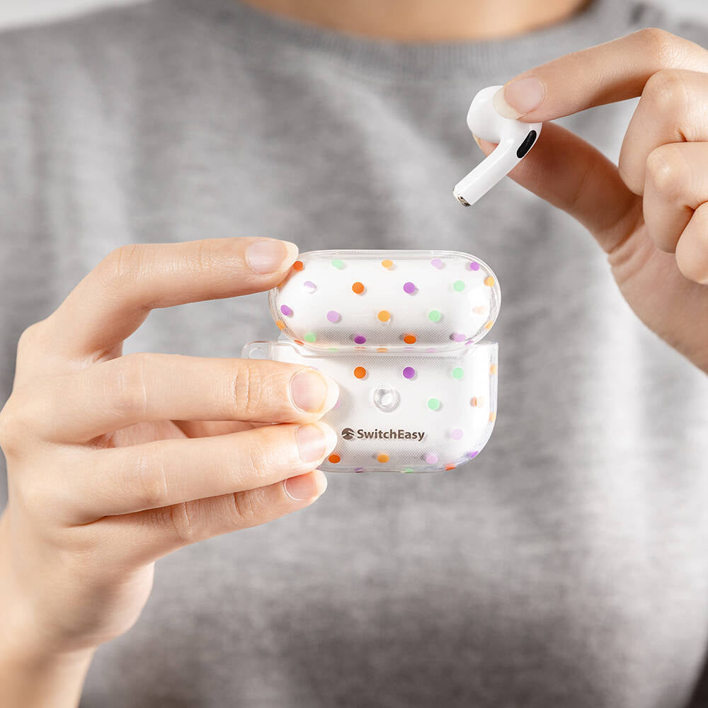 Apple Airpods 3. Nesil Kılıf Çift IMD Baskılı Lisanslı Switcheasy Artist Kapak Beyaz