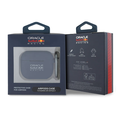 Apple Airpods 3. Nesil Kılıf Redbull Orjinal Lisanslı Baskı Logolu Askı Aparatlı Silikon Kapak Lacivert