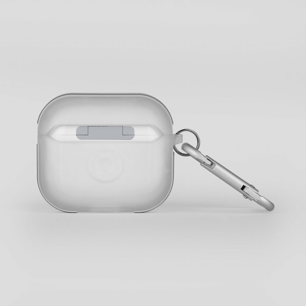 Apple Airpods 3. Nesil Kılıf SkinArma Transparan Mat Tasarım Kinzoku Kılıf Beyaz